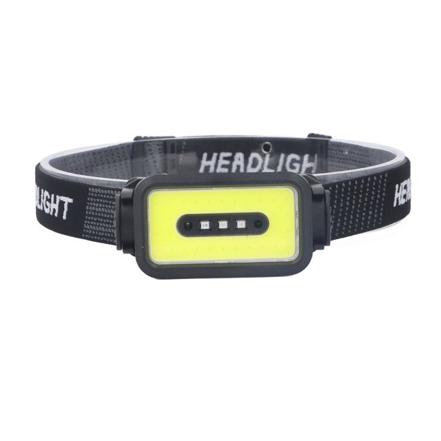 Linterna frontal K352 Bling Bling COB recargable por USB con fuente roja faro LED para exteriores senderismo correr Camping