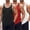 Black\white\red, variant on COOFANDY Men's 3 Pack Tank Tops Cotton Performance Sleeveless Casual Classic T Shirts