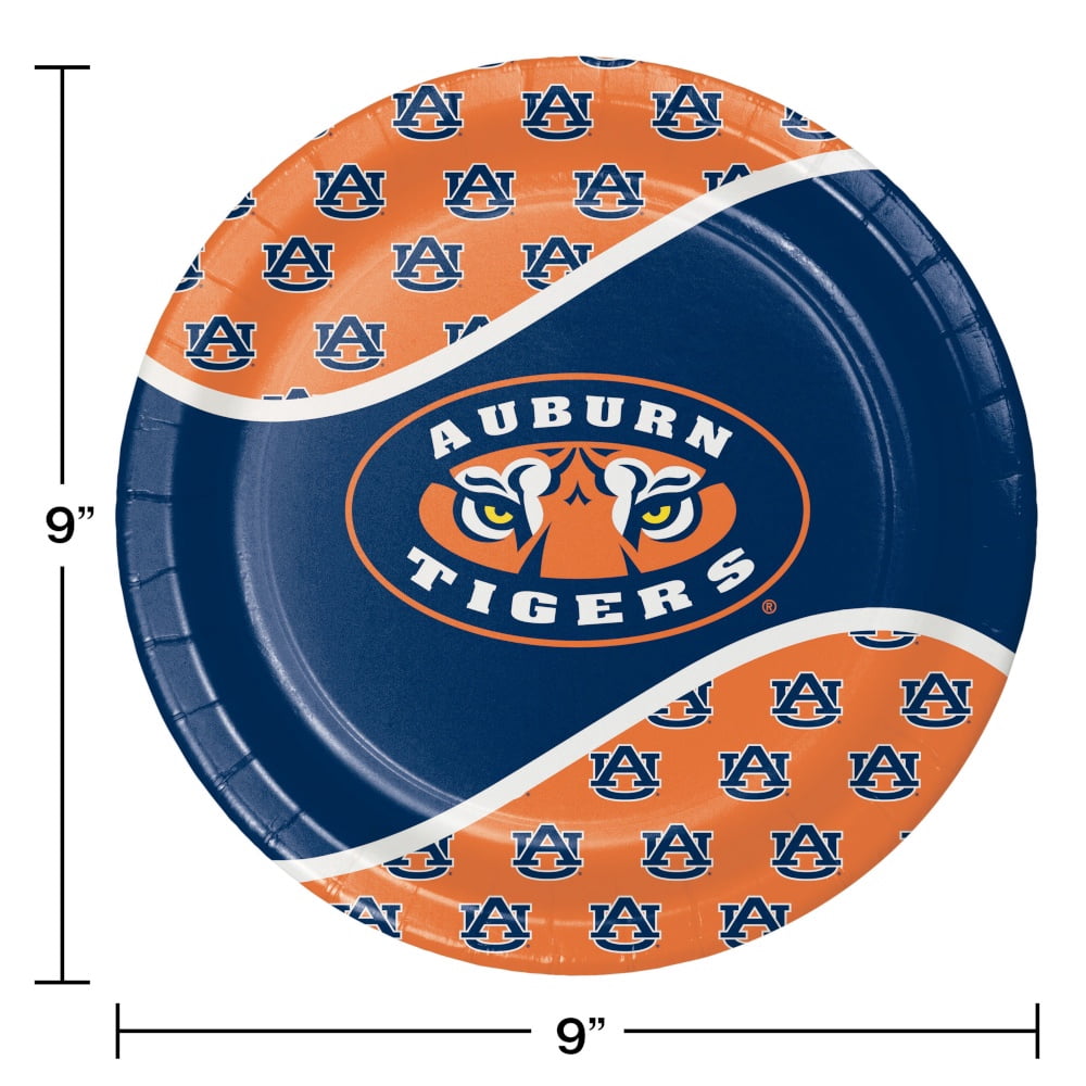 Creative Converting Auburn University Paper Plate and Napkin Party Kit, Serves 16