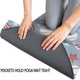 thumbnail image 3 of Blue Baseballs and USA Flags Pattern Hot Yoga Mat Towel Non Slip for Hot Yoga - Quick-Drying Yoga Mat Cover with 4 Corner Pockets with Travel Bag - Hot Yoga Towel Non Slip 70"x26", 3 of 6