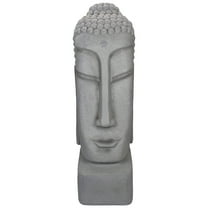 Northlight 23.25" Large Buddha Head Outdoor Garden Statue