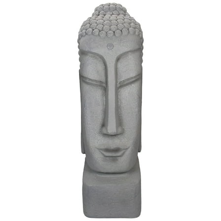 Northlight 23.25" Large Buddha Head Outdoor Garden Statue