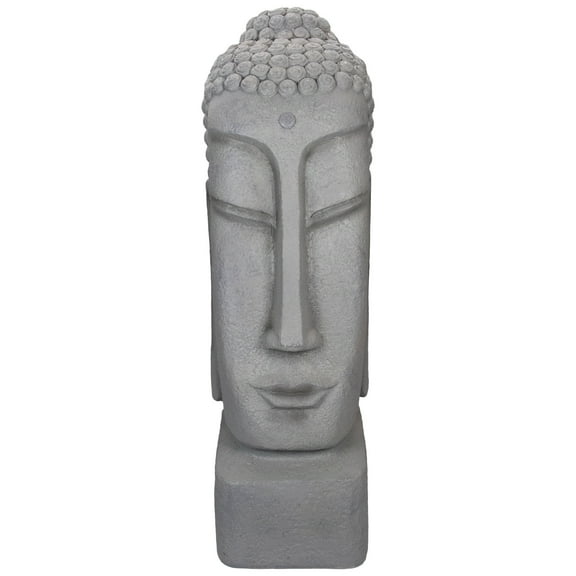 Northlight 23.25" Large Buddha Head Outdoor Garden Statue