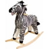 Happy Trails Plush Rocking Animal, Zebra
