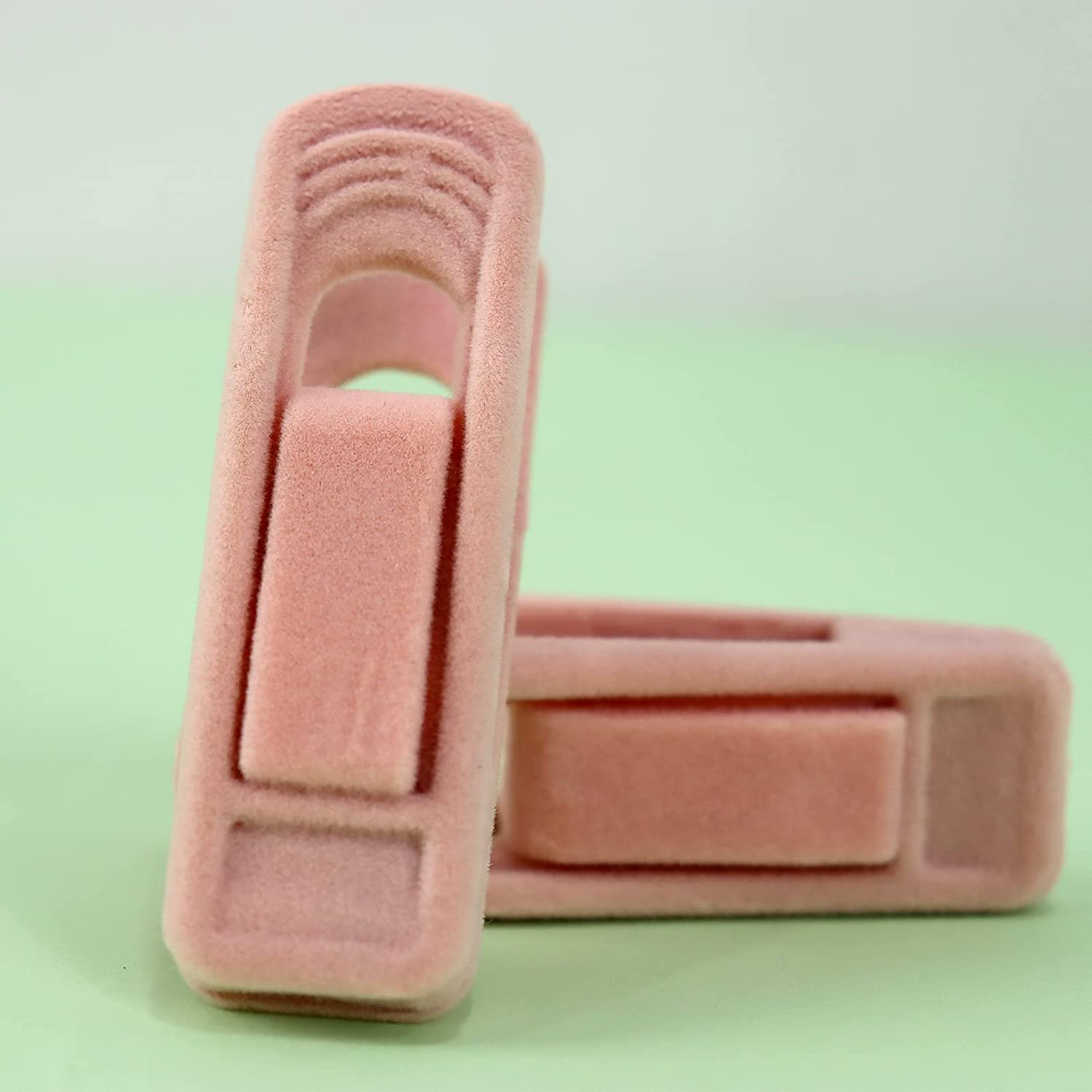 Light Pink Velvet Hangers Strong Finger Clips Perfect for Suits Skirts Pants and Baby Clothes