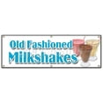 thumbnail image 1 of 72" Old Fashioned Milkshakes Banner Sign malts Thick ice Cream soda Milk, 1 of 1