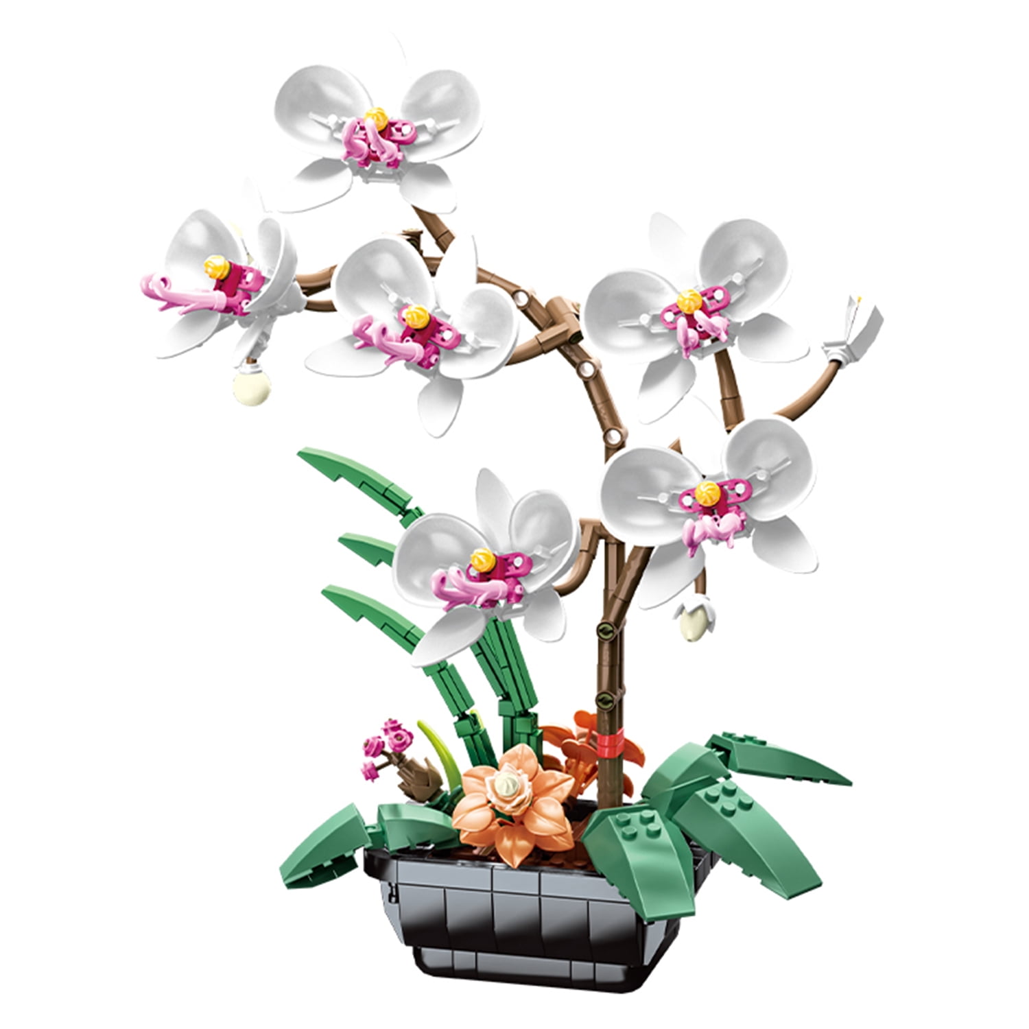 Phalaenopsis Bouquet Building Block, 581 Pieces Orchid Plant Decor ...