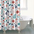 thumbnail image 4 of Pioneer Flower Floral Print Pattern Shower Curtain 72"x84", Bathroom Decorative Shower Curtain Set with 12 Hooks, Waterproof Washable, 4 of 6