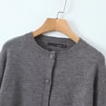 thumbnail image 3 of Cardigan à Manches Longues Boutonné pour Femmes, 3 of 5