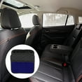 thumbnail image 3 of Unique Bargains Car Trash Can Hanging Front Rear Seats Faux Leather Trash Bin Blue Black 1 Pcs, 3 of 6