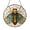Acrylic 3.5 Inch, variant on Cicada Insect Glass Window Panel, Stained Glass Style Hanging