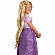 Child Girls Tangled Rapunzel Costume Long Blonde Wig