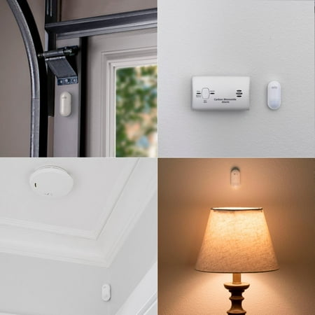 Arlo - Home Security System with Wired Keypad Sensor Hub and (2) 8-in-1 Sensors - White