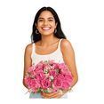 thumbnail image 3 of Flores Peonias Artificiales Ramo Decoración Hogar Bodas Xtellar rosa, 3 of 3