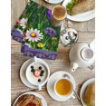 thumbnail image 4 of Spring Flowers Kitchen Dish Towels for Drying Dishes Set of 3, Boho Botanical Budding Garden Florals Waffle Weave Microfiber Hand Tea Bathroom Towels Quick Dry & Absorbent Towel 15.7x23.6, 4 of 7