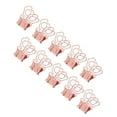 thumbnail image 3 of Office Binder Clips, Rose Gold Binder Clips Plating Process Cute  For School For Home Sunflower,Flower, 3 of 8
