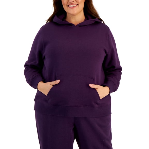 ID Ideology Plus Size Fleece Hooded Pullover Sweatshirt Pullov Fig 2X