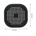thumbnail image 3 of Miyuadkai Floor Drain Filter, Hair Drain Catcher Square Drain Cover for Shower Silicone Hair Stopper with Suction Cup Easy to Install Suit for Bathroom Bathtub Kitchen, 1*Floor Mat, 3 of 9