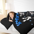 thumbnail image 4 of Castle Fairy Farmhouse Animal Cows 3-Piece Full Size Comforter Sets for Teens,Starry Sky Bedding Comforter Set,Rustic Lodge Lightweight Bedding Sets,Lightweight Room Decor, 4 of 8