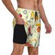 thumbnail image 2 of Balery Heavy Equipment Bañador para hombre, shorts de playa de secado rápido con entrepierna y forro de compresión-Medium, 2 of 6