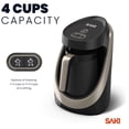 thumbnail image 2 of Saki Automatic Turkish Coffee Maker with Cook Sense Technology, Black, 2 of 9