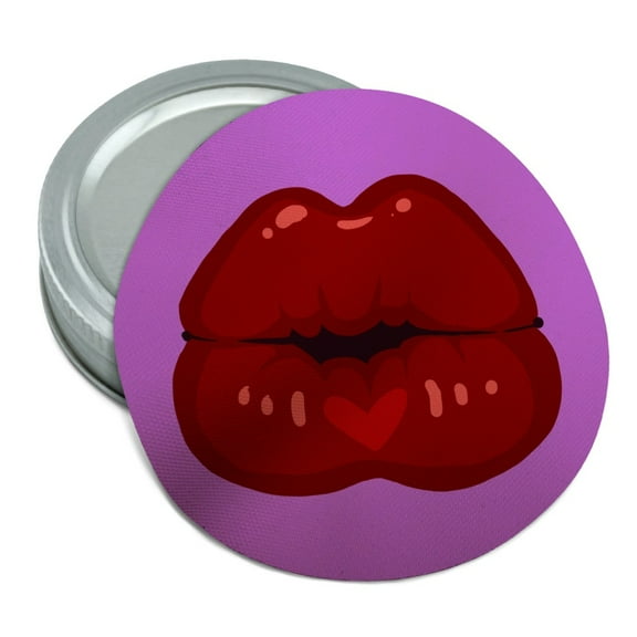 Seductive Luscious Kiss Lips Pucker Round Rubber Non-Slip Jar Gripper Lid Opener
