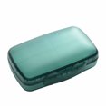 thumbnail image 2 of Trayknick 8 Grids Pill Box Classified Large Capacity Dust-proof Independent Division Pill Case for Travel Green, 2 of 13
