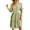 Green-b, variant on QHFBli Womens Lapel Button Front Summer Dresses Knee Length Flattering Loose Fitting Casual Dresses