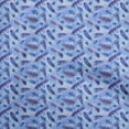 thumbnail image 1 of oneOone Cotton Cambric Medium Blue Fabric Autumn Craft Projects Decor Fabric Printed By The Yard 42 Inch Wide, 1 of 4