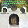 thumbnail image 4 of Uxcell 1-Pack Puerta de Hadas, 1.18 x 0.59 x 1.42" Accesorios de Decoración de Jardín de Puerta Miniatura Pentagonal de Plástico [Estilo 2], 4 of 7