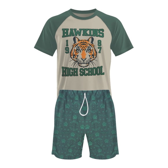 Pijama de Stranger Things para Hombre Multicolor Talla CH