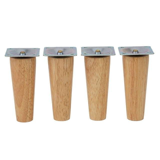 Bgsha 4PCS Sofa Leg Furniture Leg Screw Solid Wood Leg Wooden Table Cabinet Leg