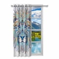 thumbnail image 2 of MKHERT Lion Blackout Window Curtain Drapes Bedroom Living Room Kitchen Curtains 52x84 inch, 2 of 2