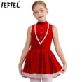 thumbnail image 2 of Disfraz de Navidad para niños y niñas, disfraz de galletas de jengibre, disfraz de hombre de jengibre, vestido tutú de Ballet de terciopelo, mono de leotardo de baile, 2 of 5