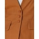 thumbnail image 5 of CHALECO LIVIANO DE LINO SIN MANGAS CON ESCOTE EN V Y UN SOLO BOTÓN PARA MUJERES CHIC XS NARANJA, 5 of 6