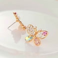 thumbnail image 4 of Dalazy 1 Paire de Boucles d'Oreilles en Strass Boucles d'Oreilles Papillon Perles Creuses Boucles d'Oreilles Femmes Filles Boucles d'Oreilles en Cristal, 4 of 5