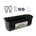 thumbnail image 3 of Comedero colgante para pollos, comedero para cabras, cubo bebedero, contenedor de alimentación para ganado, duradero para ovejas, , conejos, aves Negro, 3 of 8