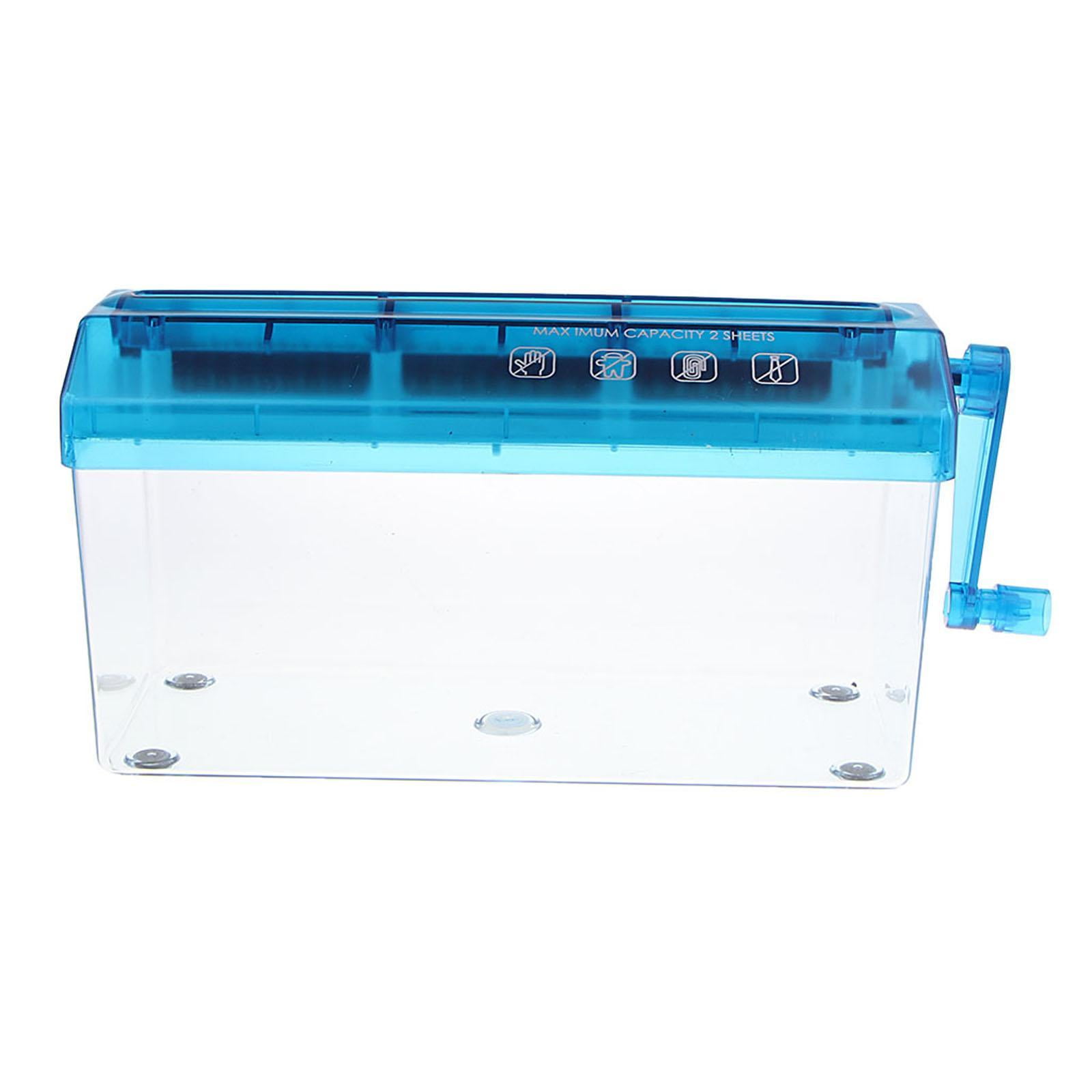 yingyy Manual Paper Shredder Small Straight Cut Stationery Mini Hand Crank Shredder