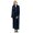 Navy, variant on Artfasion Womens Long Flannel Bathrobe Solid Soft Plush Bath Robe Microfiber Fleece Full Length Sleepwear