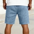 thumbnail image 5 of cfhntfmh Men's Baggy Shorts Casual Drawstring Knee Length Wide Leg Sweat Shorts Loose-Fit High Waisted Workout Shorts, 5 of 6