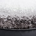 thumbnail image 3 of SAFAVIEH Berber Zinnia Abstract Shag Area Rug, 7' x 7' Round, Dark Grey/Grey, 3 of 8