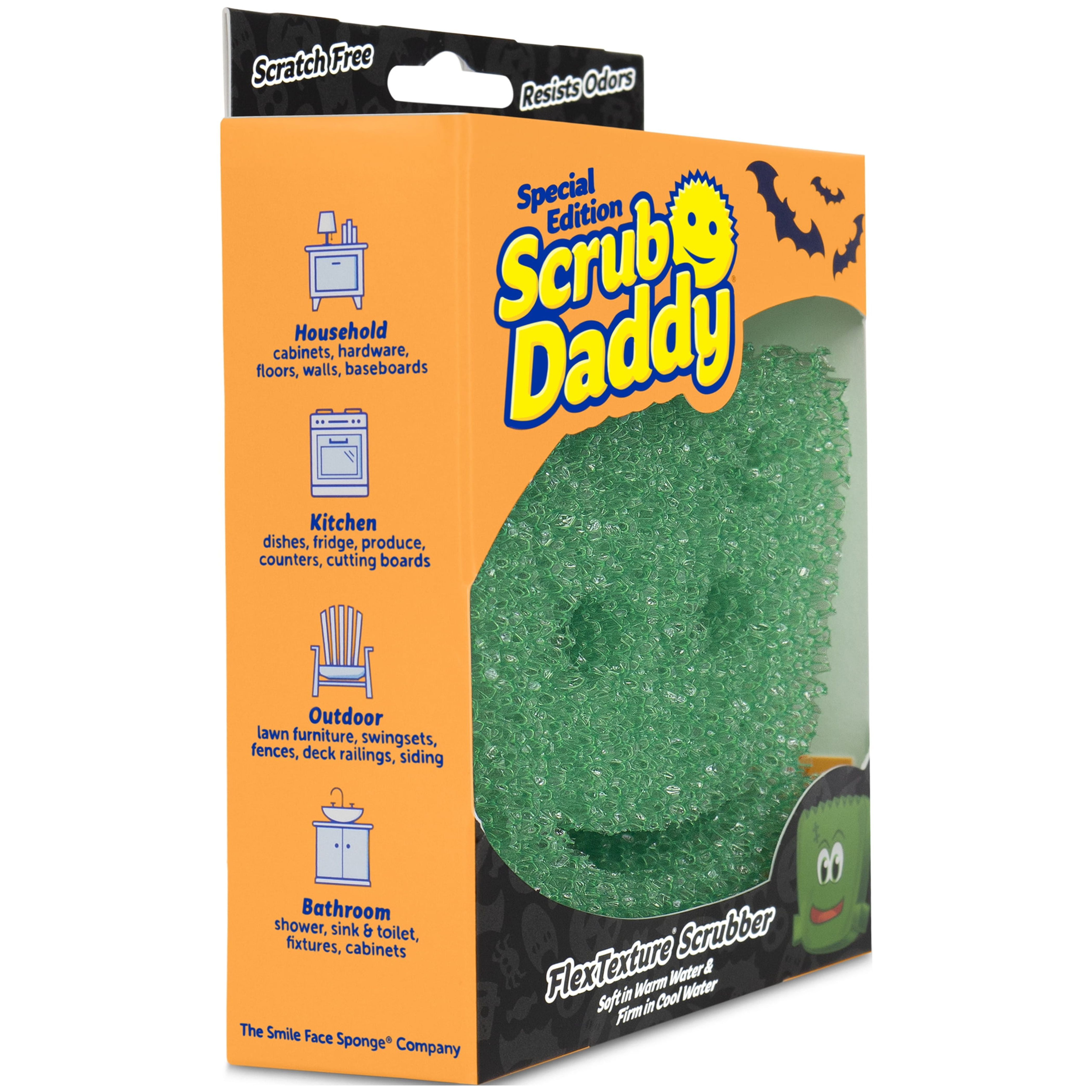 Scrub Daddy Halloween Sponge Shapes Orange Pumpkin 1ct Box