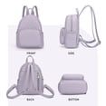 thumbnail image 3 of KL928 Quilted Mini Backpack for Women PU Leather Backpack Purse Small Casual Daypack for Ladies, 3 of 6