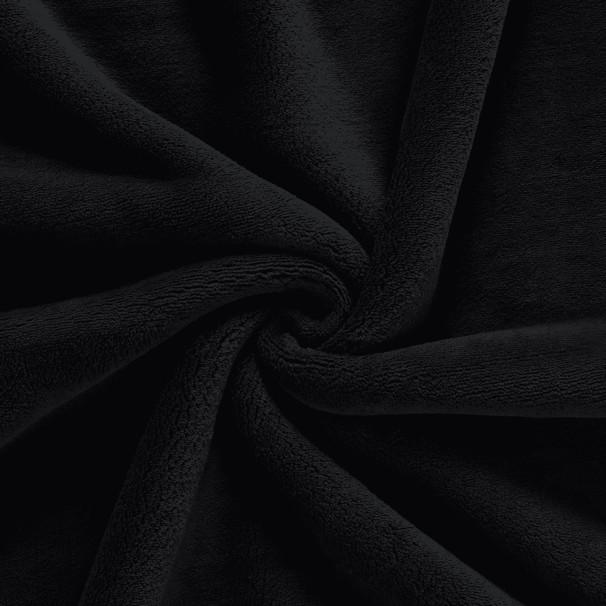 Cozy Haven 50"x72" Lush Plush Bonded Throw with Leather Harness, Black