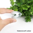 thumbnail image 5 of Uxcell Rubber Glass Table Desk Corner Edge Protector Cushion Guard Bumper Silver Tone 4 Pack, 5 of 7