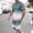A_ Navy, variant on Mens Short Sets 2 Piece Outfits Causal Gradient Color Tracksuit Sweatshirt and Drawstring Shorts Set for Men Suits Pink 4