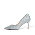 thumbnail image 2 of Zhabtuc WomensHigh Heels Pumps Pointed-Toe Slip-On Stilettos Sparkling high heels, 2 of 5