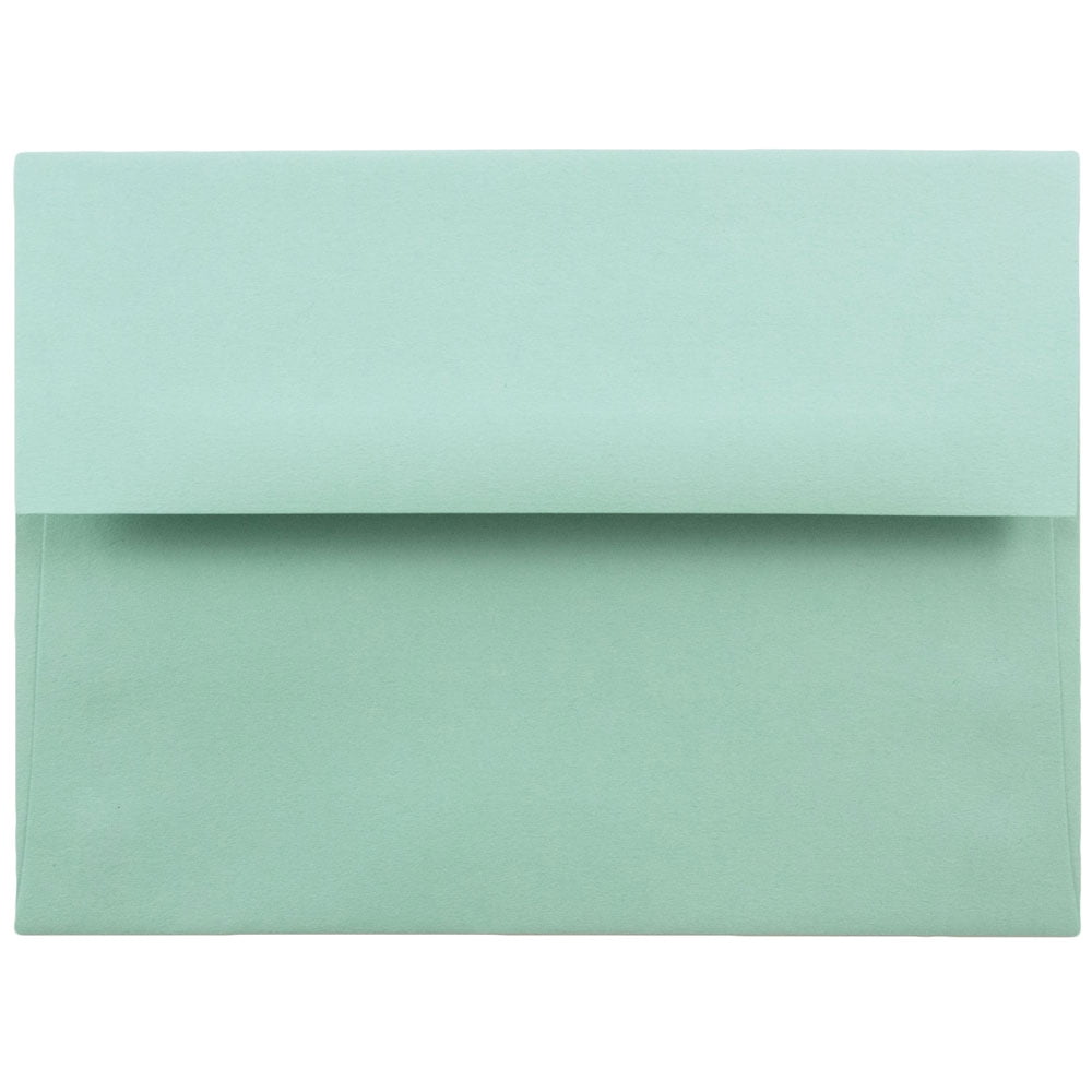 - Aqua Blue 139.7 x 206.4 mm 5 1//2 x 8 1//8 JAM PAPER A8 Premium Invitation Envelopes 50//Pack