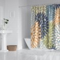 thumbnail image 2 of Blue Floral and Petal Pattern Shower Curtain 72"x84" ,Bathroom Decorative Shower Curtains Set with 12 Hooks,Modern Waterproof Washable Shower Curtain, 2 of 6