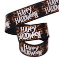 thumbnail image 2 of 1 Roll Clearance Under $5 Halloween Ribbon Halloween Ribbon For Gift Table, Cloth Spider-Web Satin Ribbon (G), 2 of 9